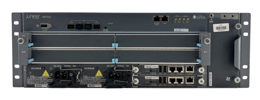 Juniper MX104 Universal Aggregation Router 2x 800W AC PSU, 2x RE-S-MX104 Cards