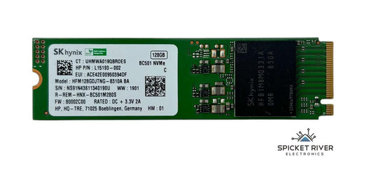 Lot of 10 - SK Hynix BC501 HFM128GDJTNG-8310A 128GB M.2 2280 NVMe SSD Drive
