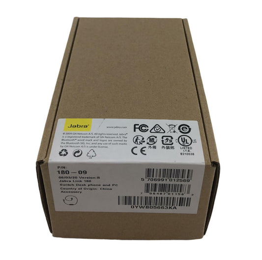 NEW - Jabra Link 180 Analog Communication PC to Desk Phone Switch 180-09
