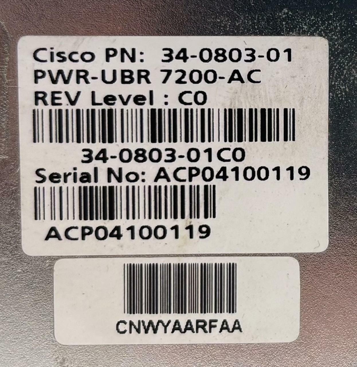 Cisco 34-0803-01 PWR-7200-AC 7A 700W Power Supply Module