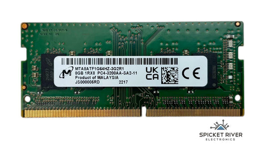 Micron MTA8ATF1G64HZ-3G2R1 8GB 1Rx8 PC4-3200AA DDR4 SODIMM Laptop RAM