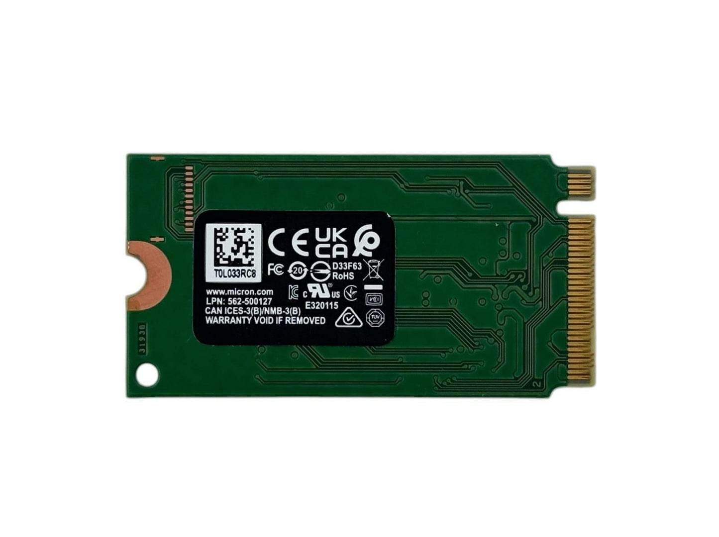 Micron 2450 MTFDKCD512TFK 512GB M.2 2242 NVMe PCIe Gen4x4 SSD Solid State Drive