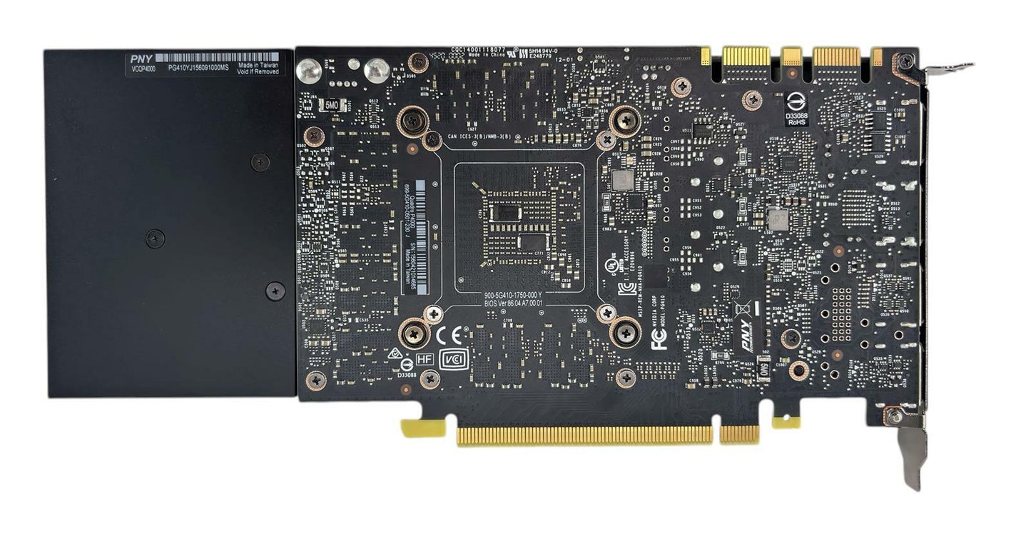 Nvidia Quadro P4000 8GB DDR5 4x Display Port Video Graphics Card
