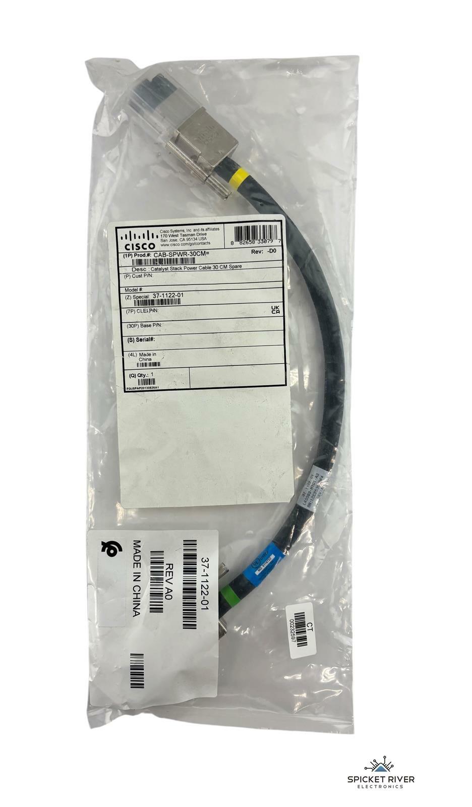 NEW - Cisco Catalyst Series 37-1122-01 PowerStack Cable 30cm CAB-SPWR-30CM