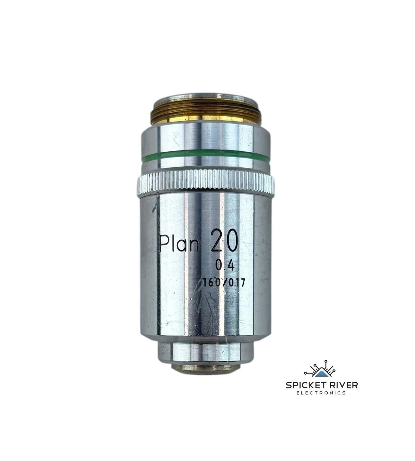 Nikon Plan 20 20x 0.4 160/0.17 Microscope Objective Lens
