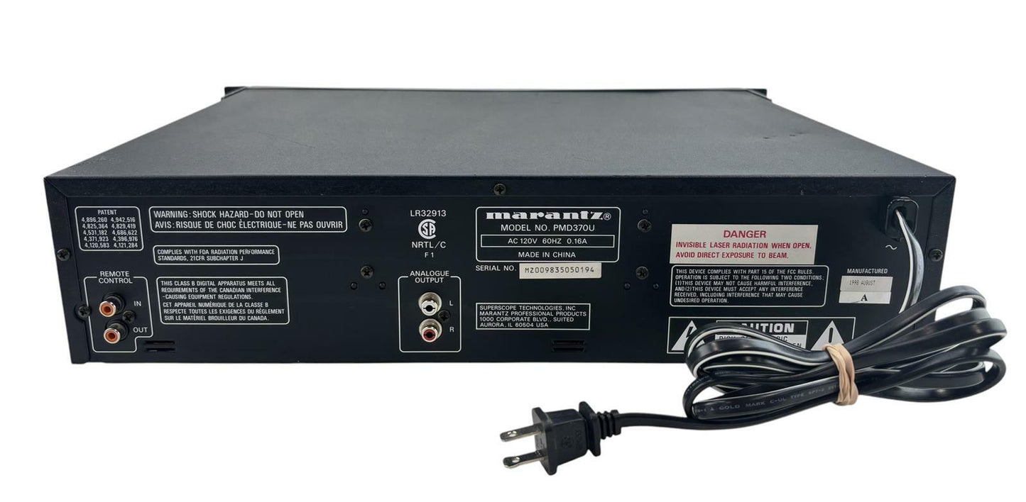 Marantz PMD-370U 5-Disc Auto Changer Rack Mount CD Player