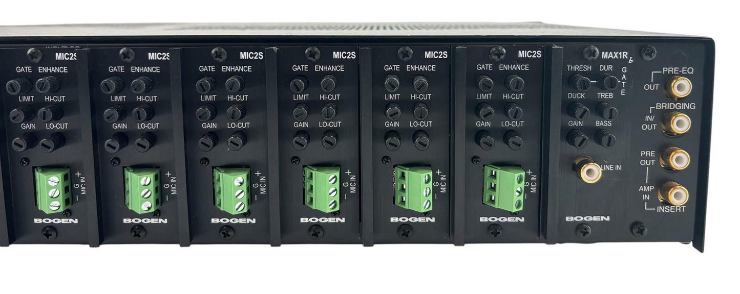 Bogen V35 Power Vector Modular Amplifier w/ 6x MIC2S 1x MAX1R