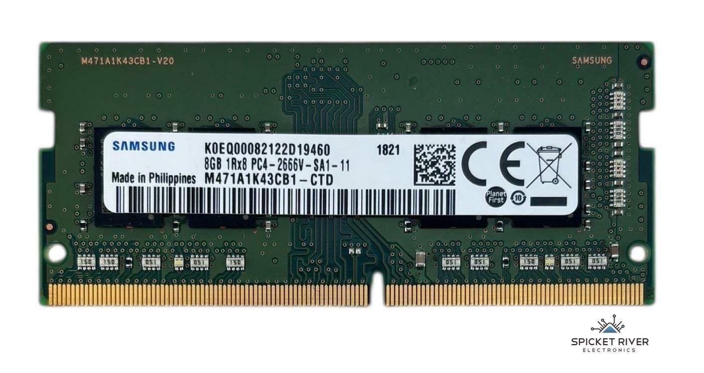 Samsung M471A1K43CB1-CTD 8GB 1Rx8 PC4-2666V DDR4 SODIMM Laptop RAM