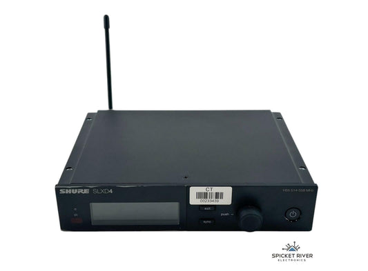 Shure SLXD4 H55 514-558MHz Digital Wireless Microphone Receiver - No AC Adapter