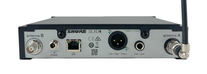 Shure SLXD4 H55 514-558MHz Digital Wireless Microphone Receiver - No AC Adapter