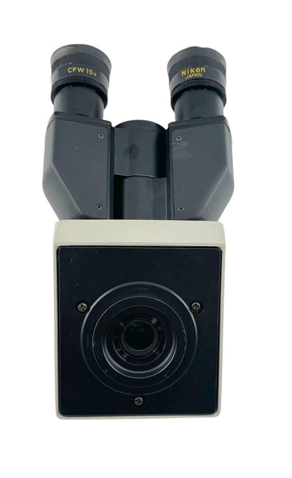 Nikon Labophot Binocular Microscope Head w/ CFW10x Lens Eyepieces