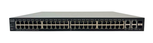 Cisco SF300-48PP-K9 V02 48-Port 10/100 PoE+ 2x SFP Managed Network Switch