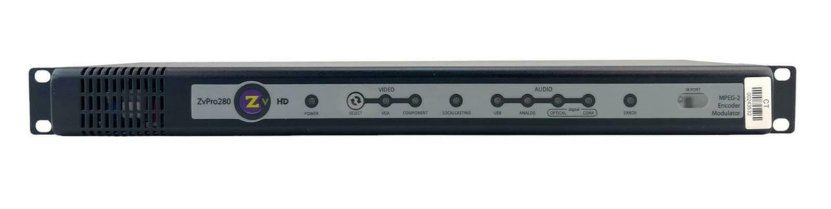 ZeeVee ZvPro280 HD MPEG-2 Encoder Modulator w/ Rack Ears