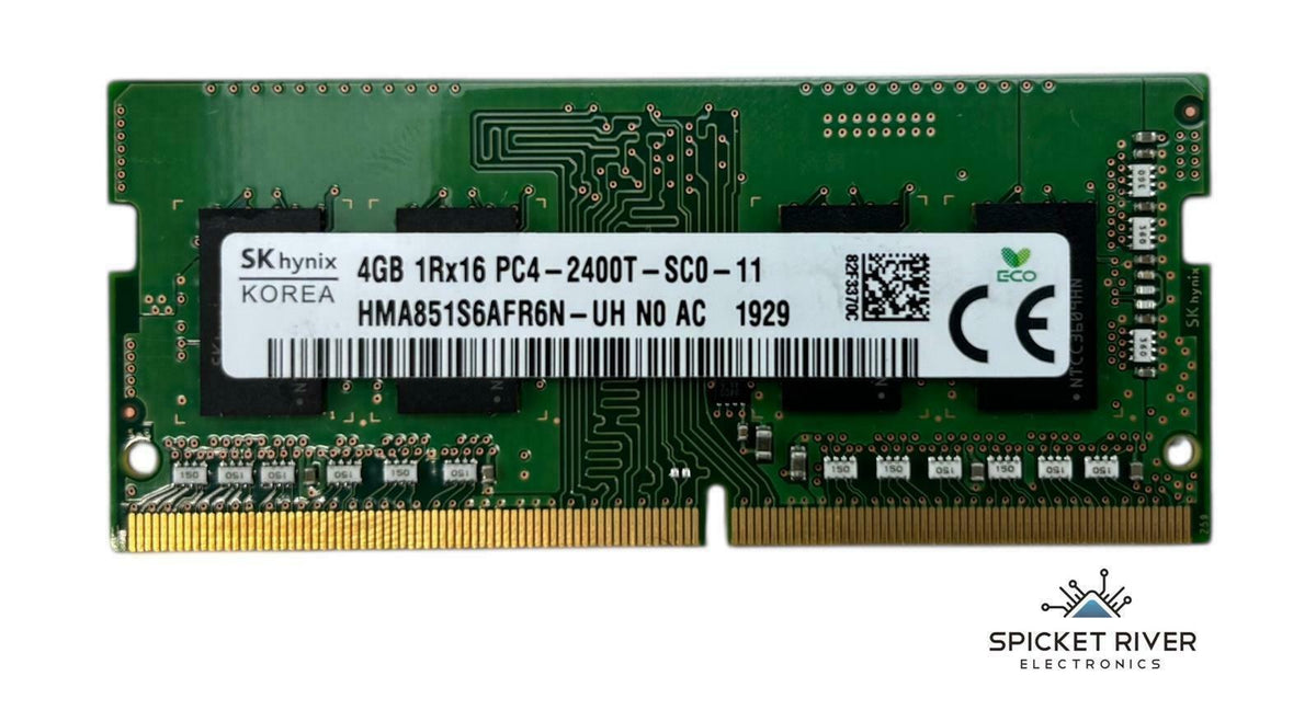 Lot of 2 - SK Hynix HMA851S6AFR6N-UH 4GB 1Rx16 PC4-2400T DDR4 SODIMM RAM